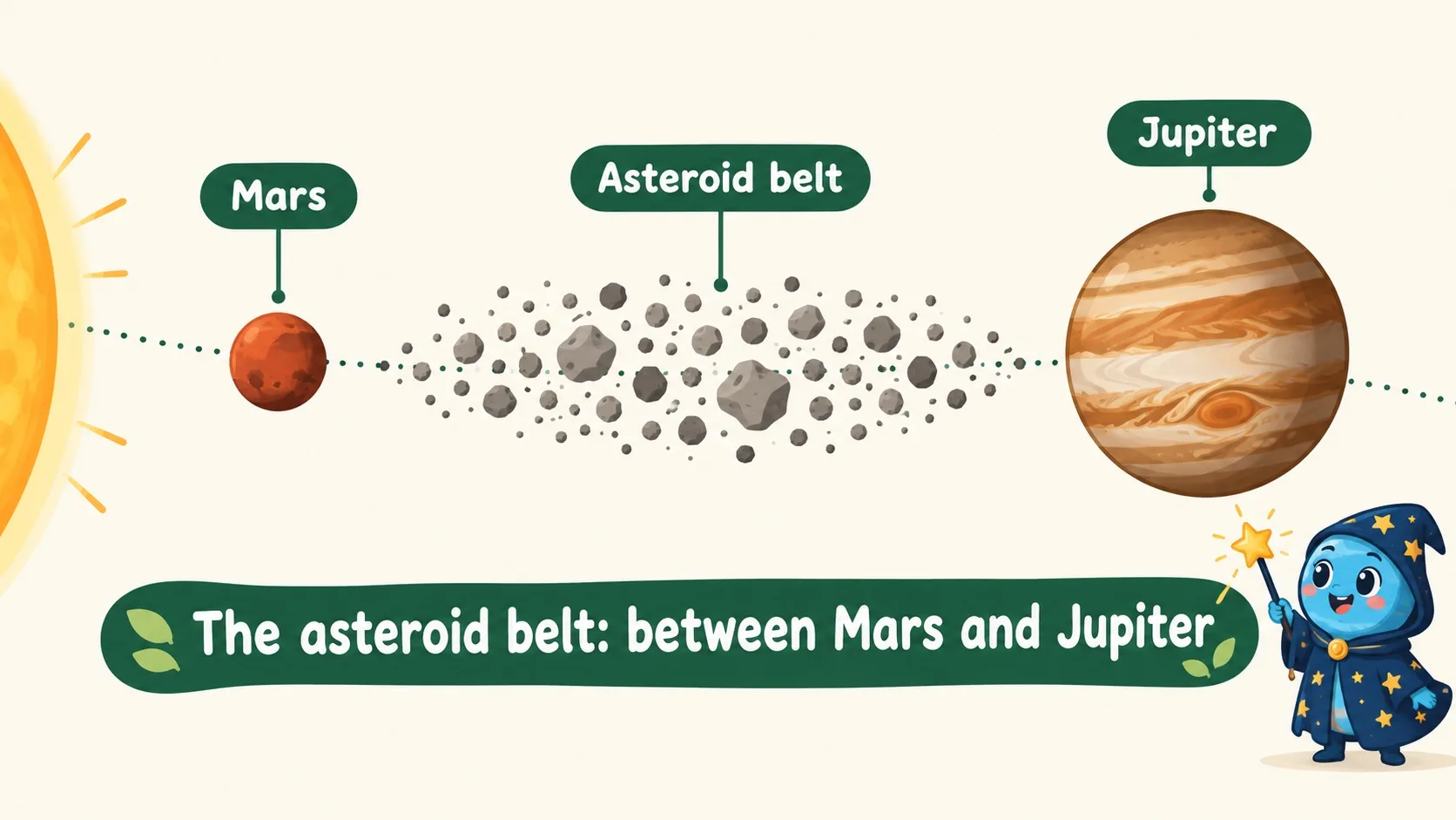 小行星带在火星与木星之间