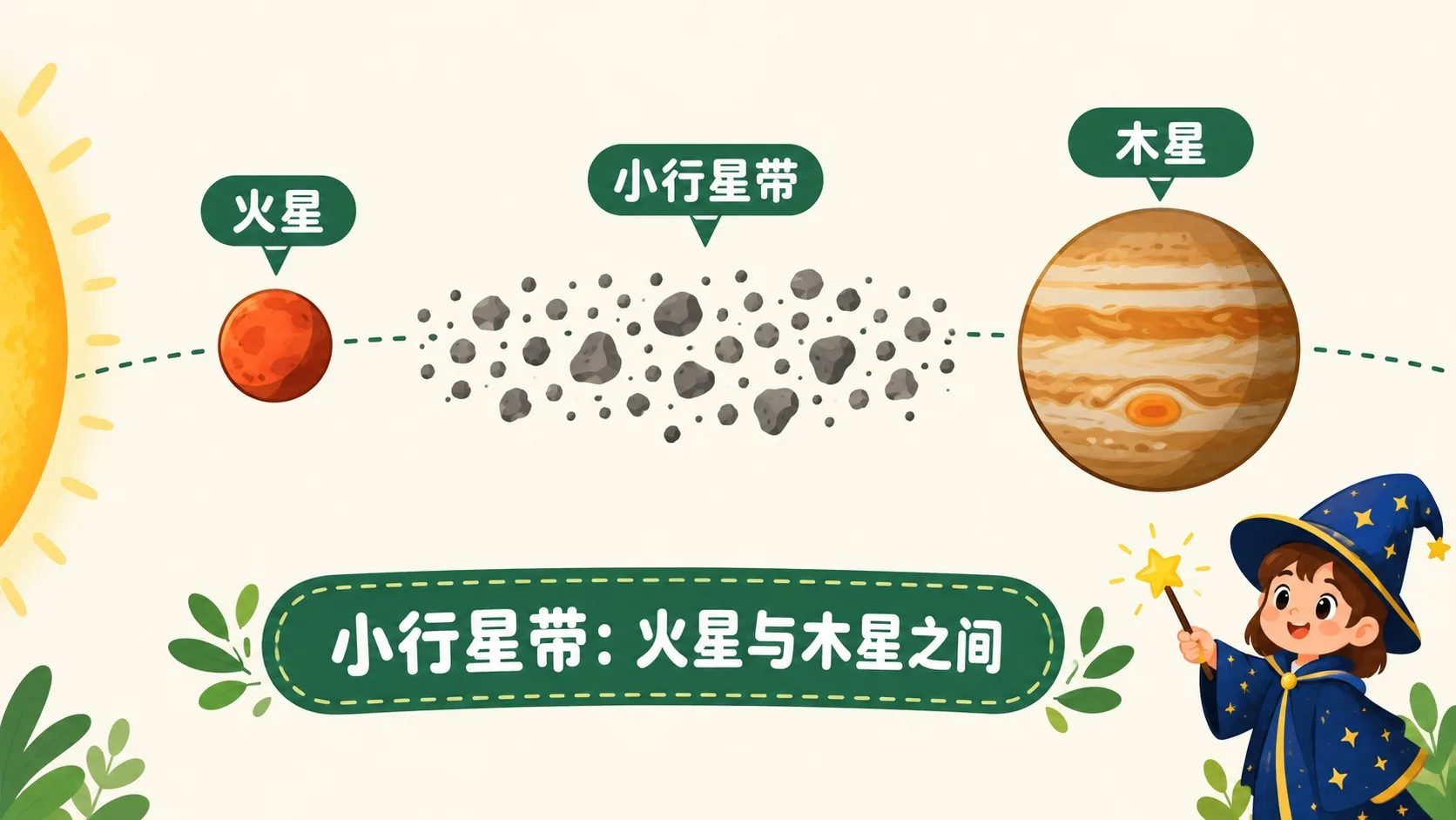 小行星带在火星与木星之间