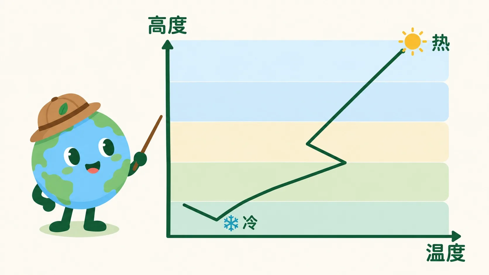 温度随高度变化曲线