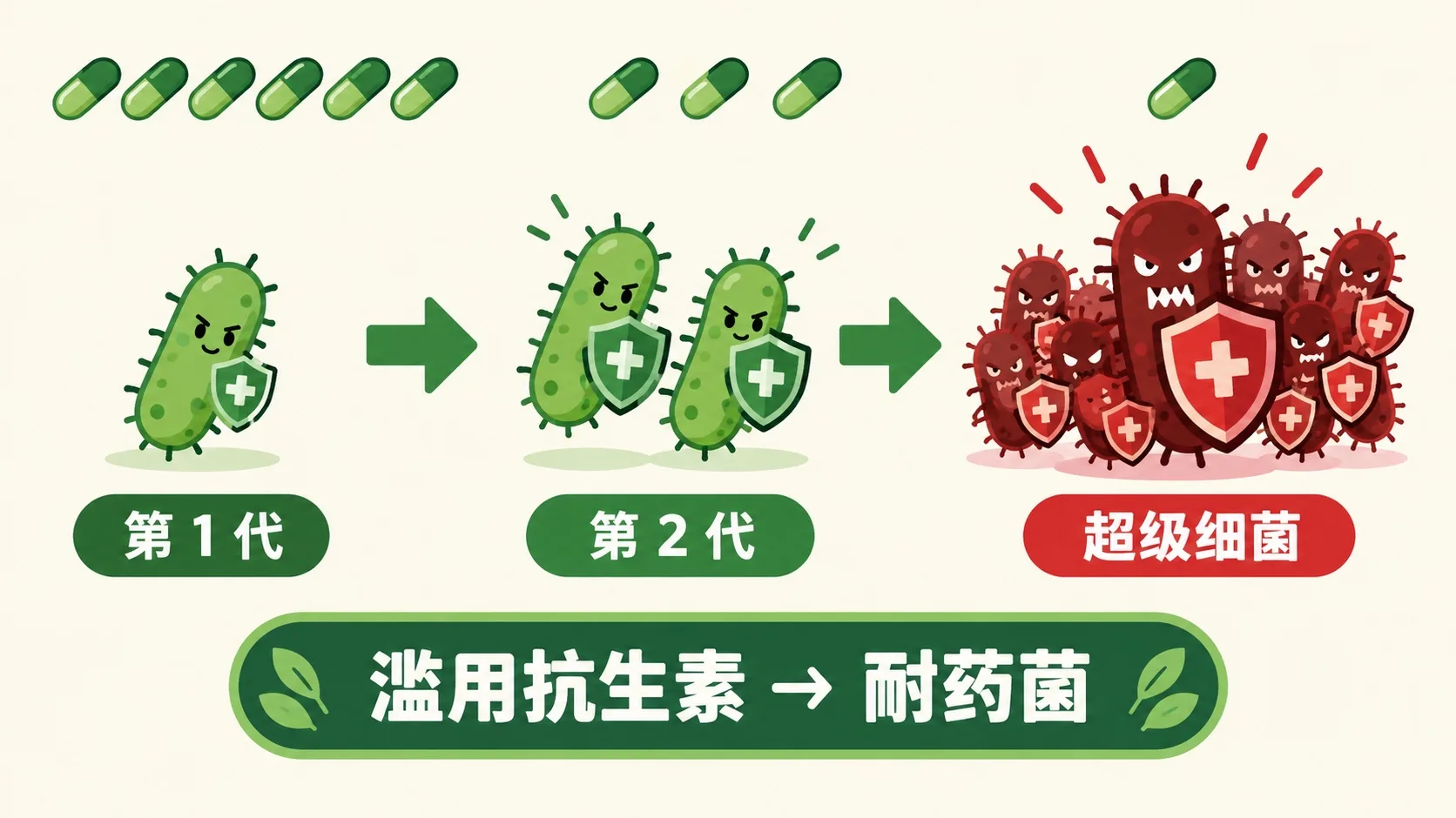 耐药菌逐代升级成超级细菌