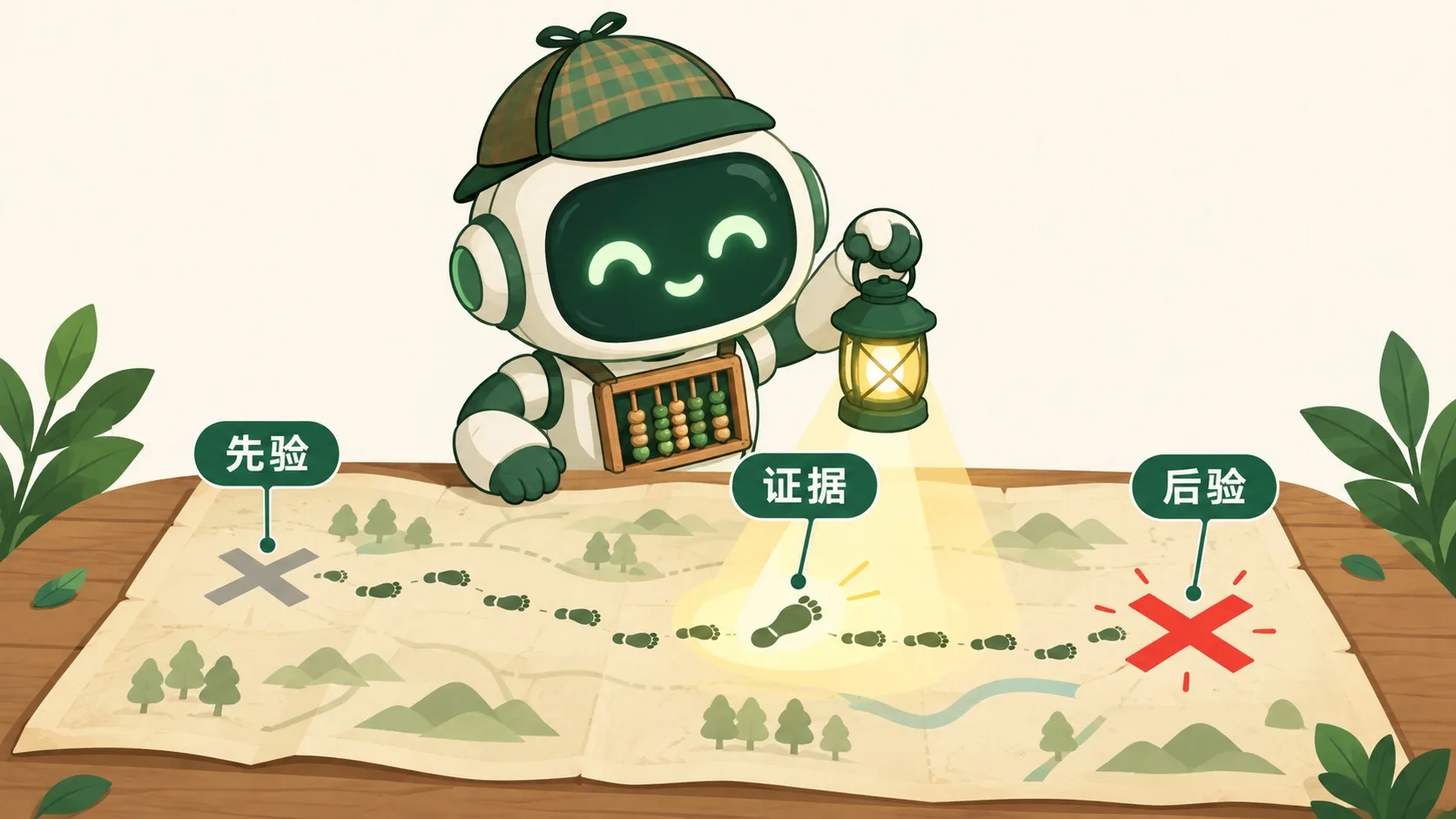 侦探提灯：先验、证据、后验