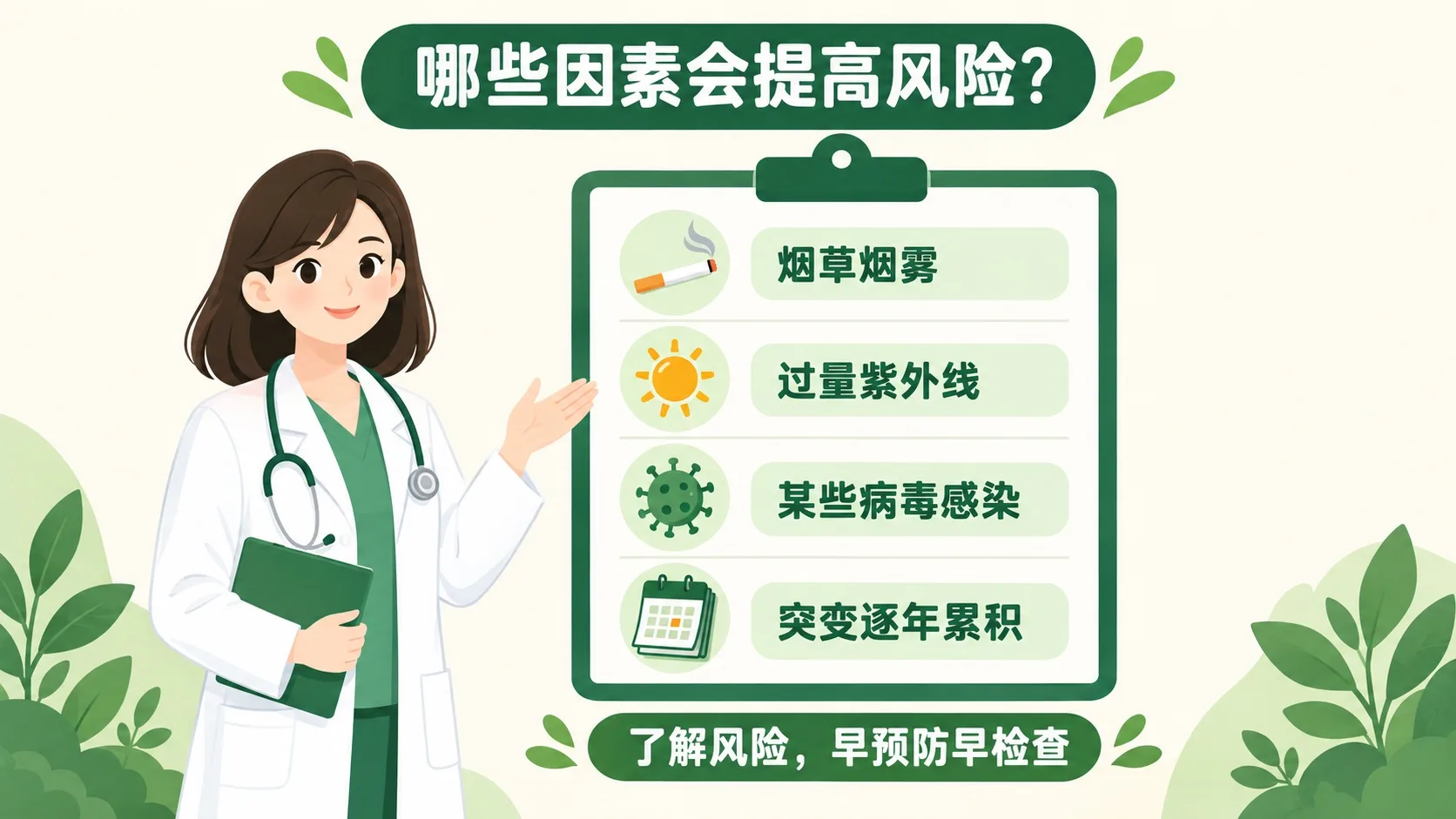 提高患癌风险的因素清单