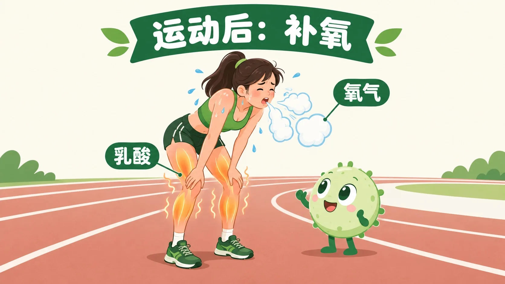运动后大口喘气：补氧、清乳酸
