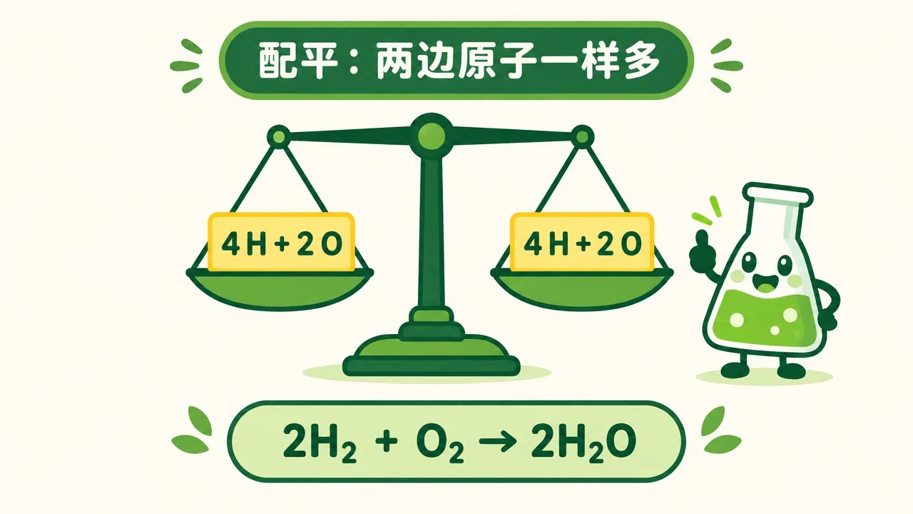 天平两边原子配平