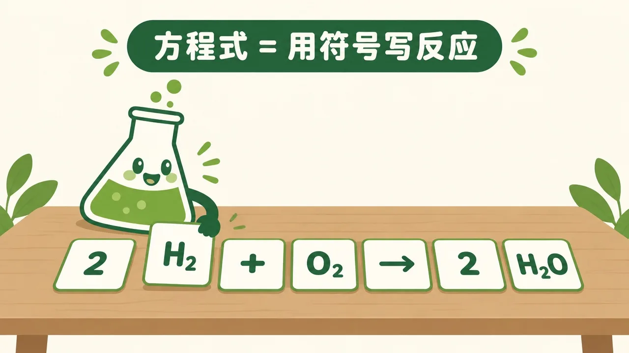 符号卡片拼成方程式