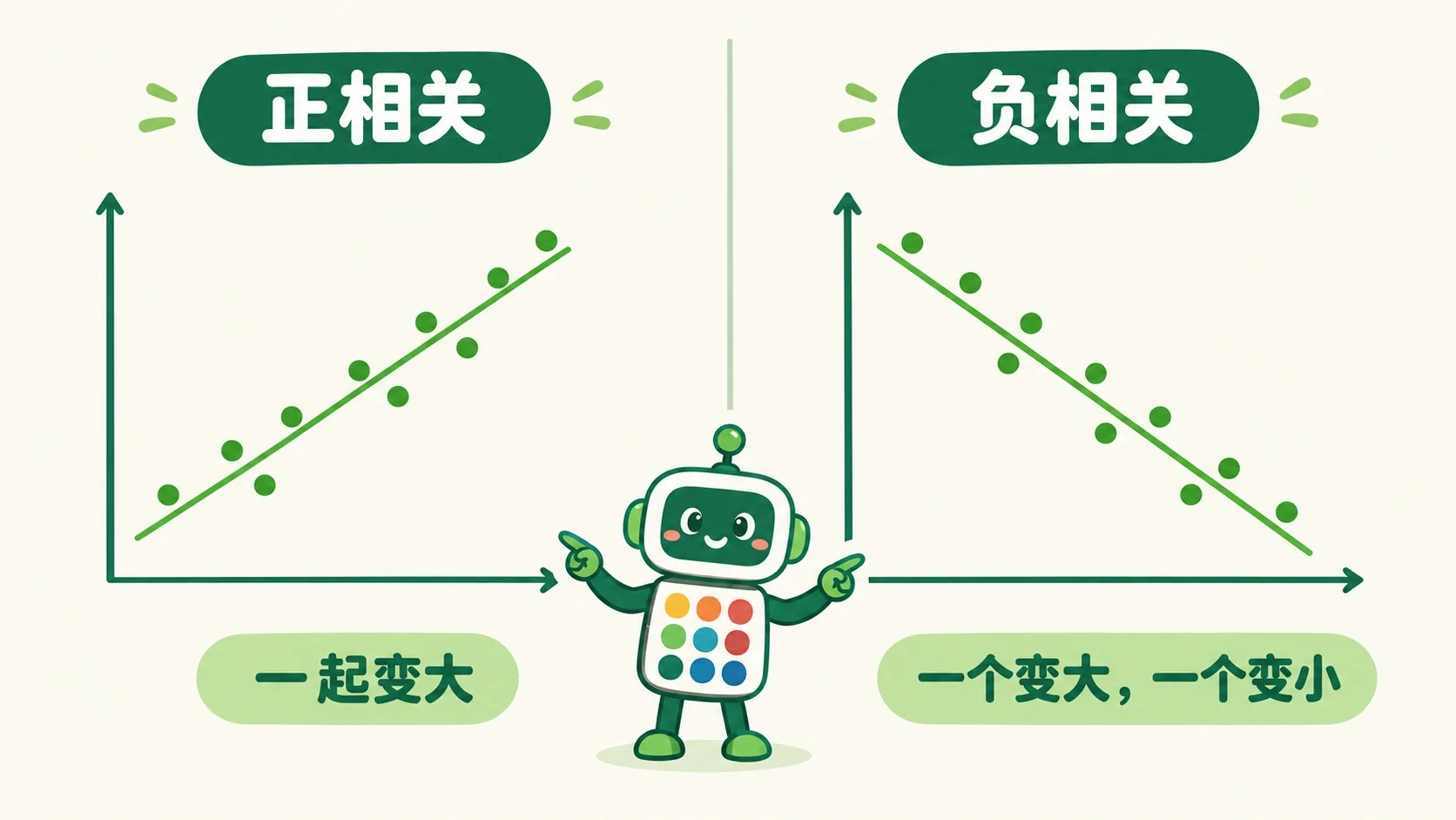 正相关与负相关对比