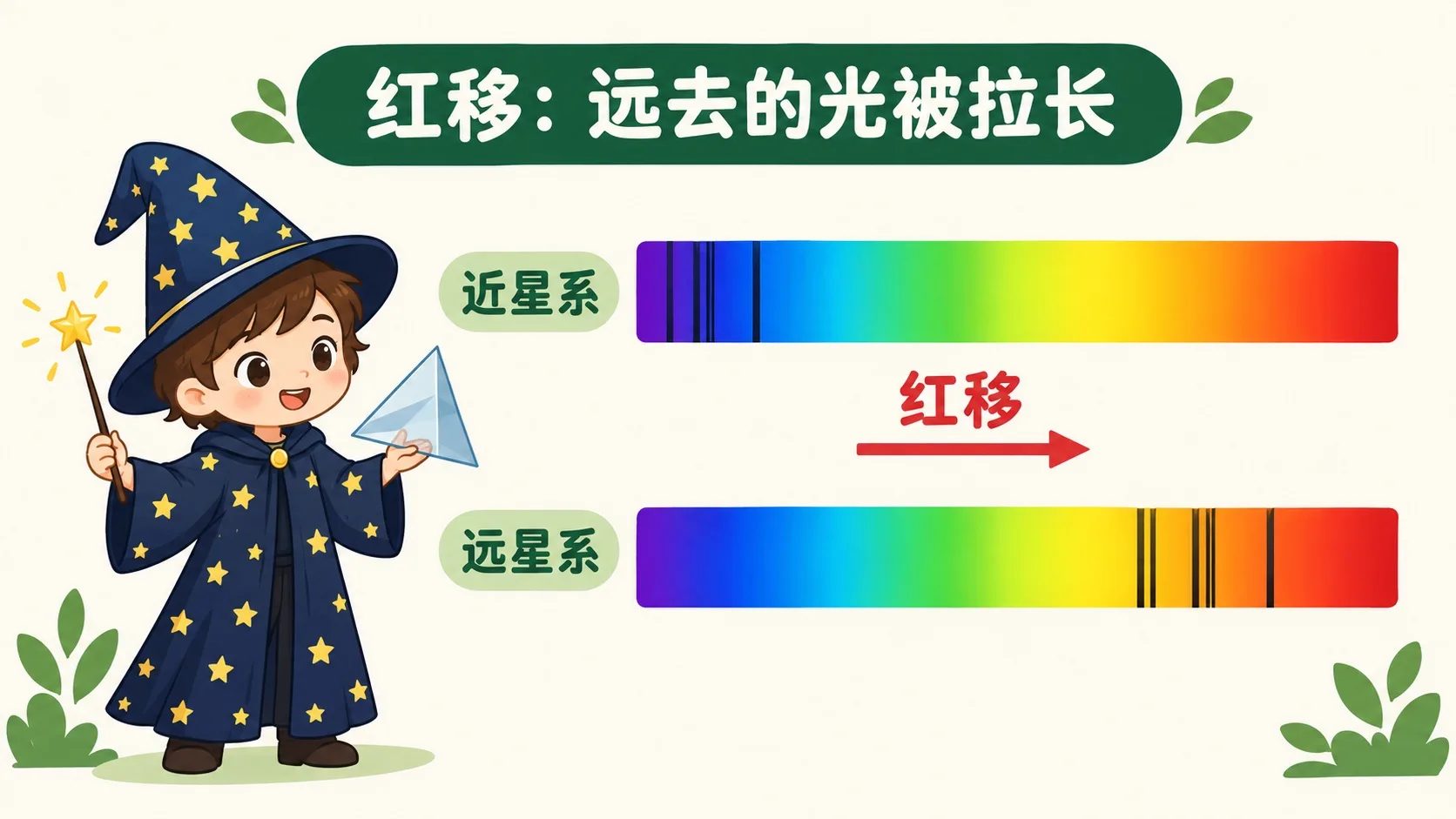 红移：远去的光被拉长