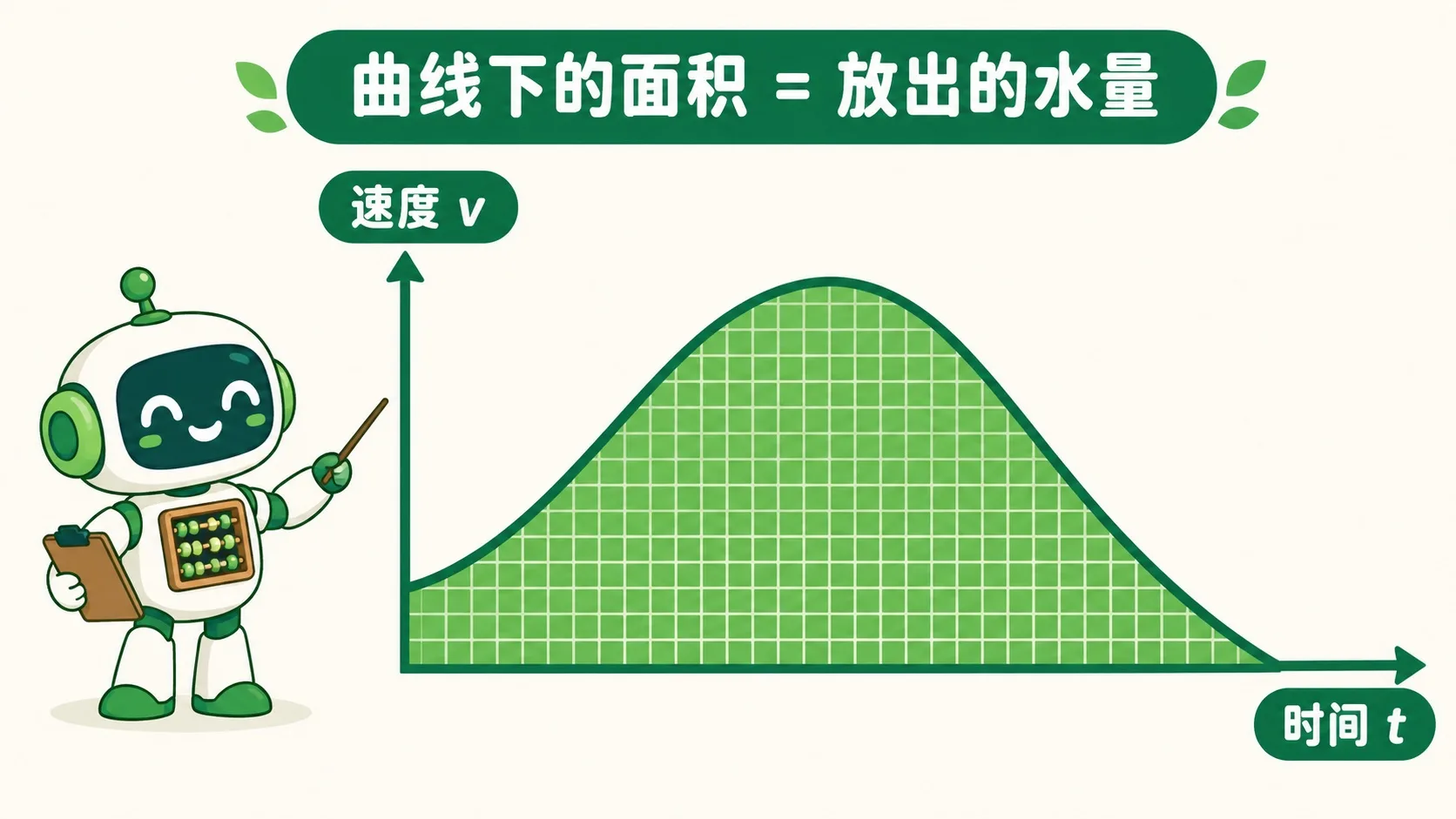 曲线下铺满小矩形