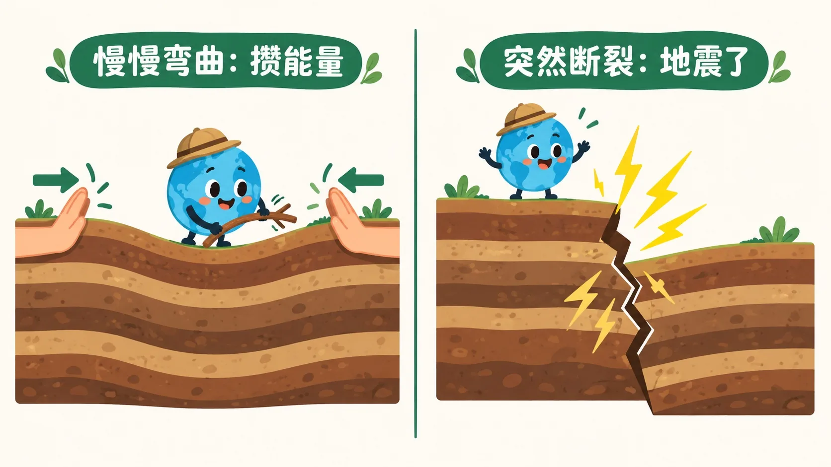 岩层弯曲与弹性回跳断裂