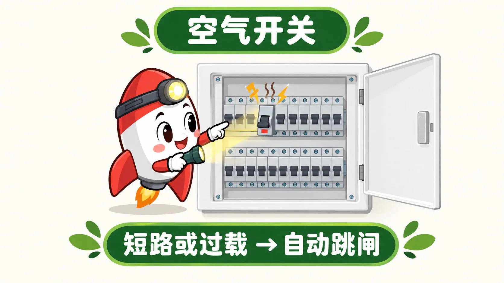家庭配电箱里空气开关跳闸