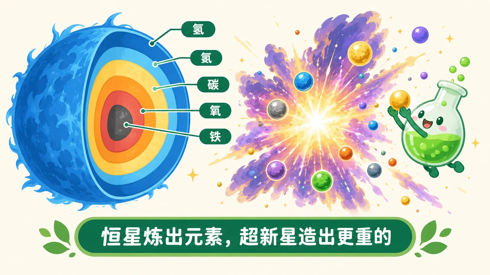 恒星熔炉与超新星：元素在恒星里炼成