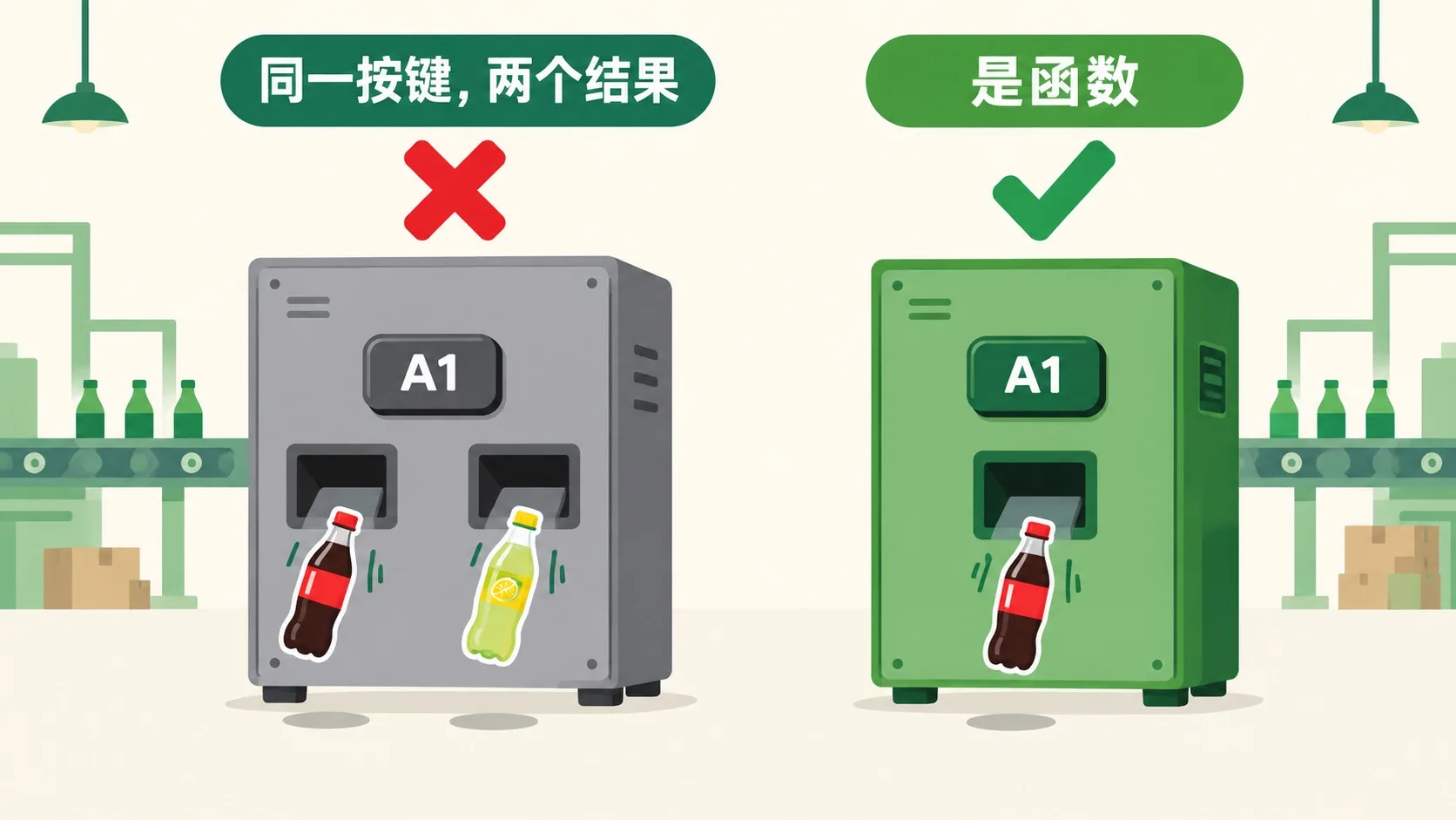 同一按键两个结果不是函数