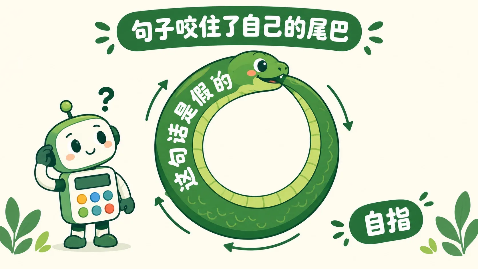 句子咬住自己的尾巴：自指