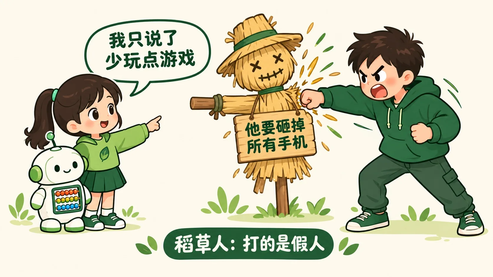 稻草人谬误：攻击夸张后的假人