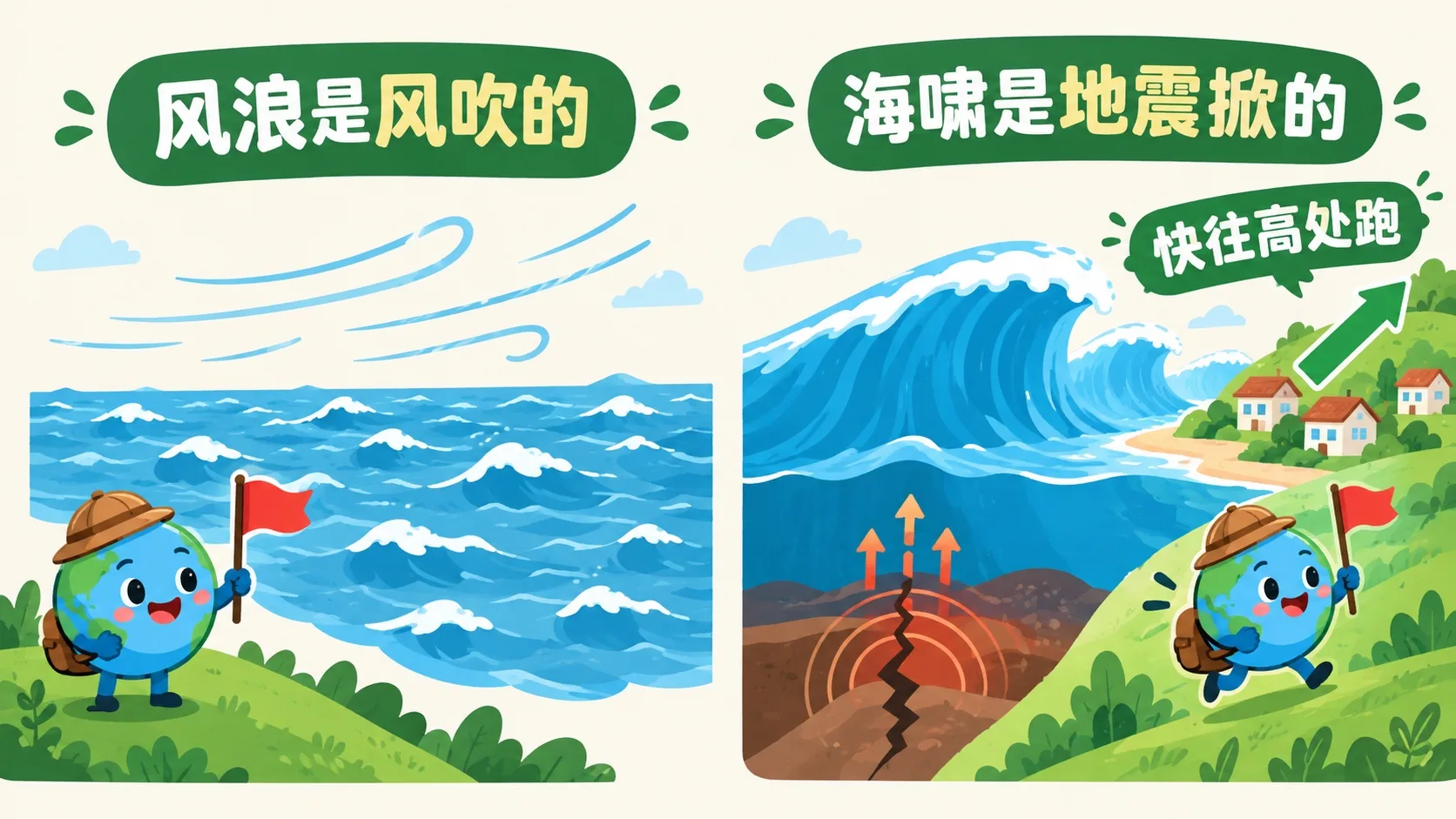 海啸与风浪不同：地震掀起的长波
