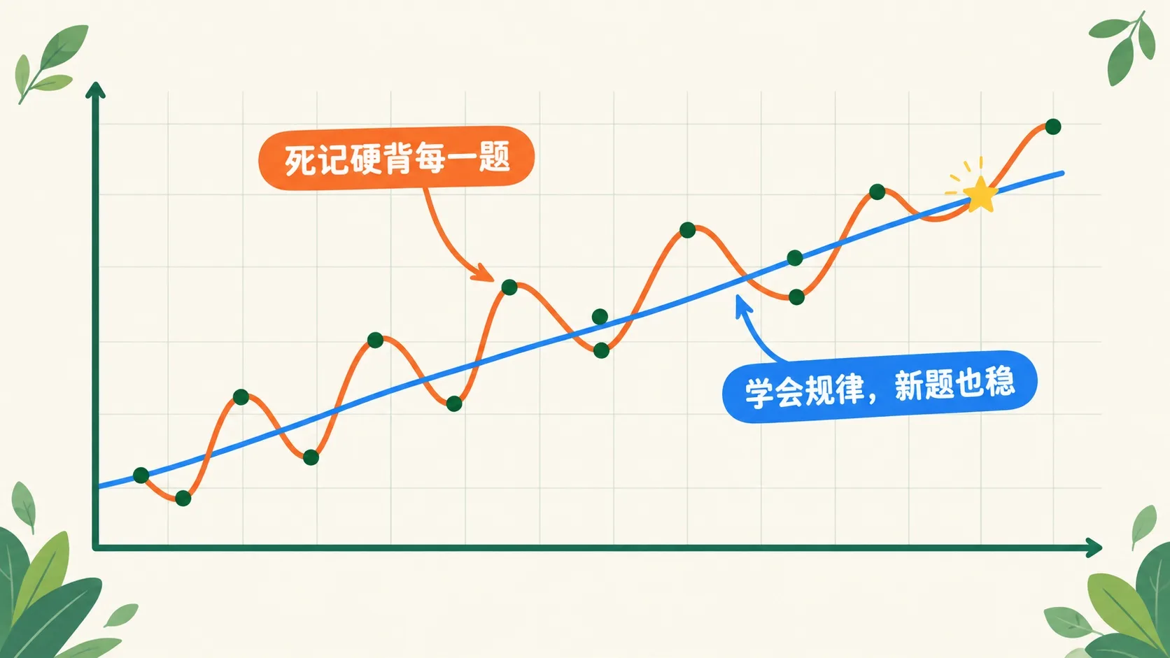 歪扭线穿过每个点 vs 平滑线抓住规律