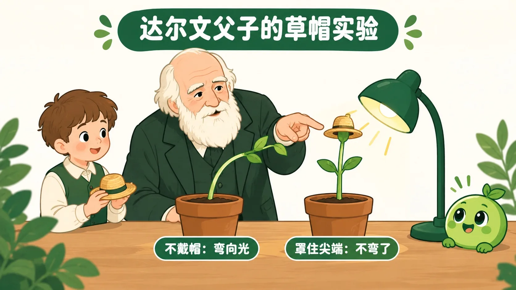 达尔文父子的草帽实验