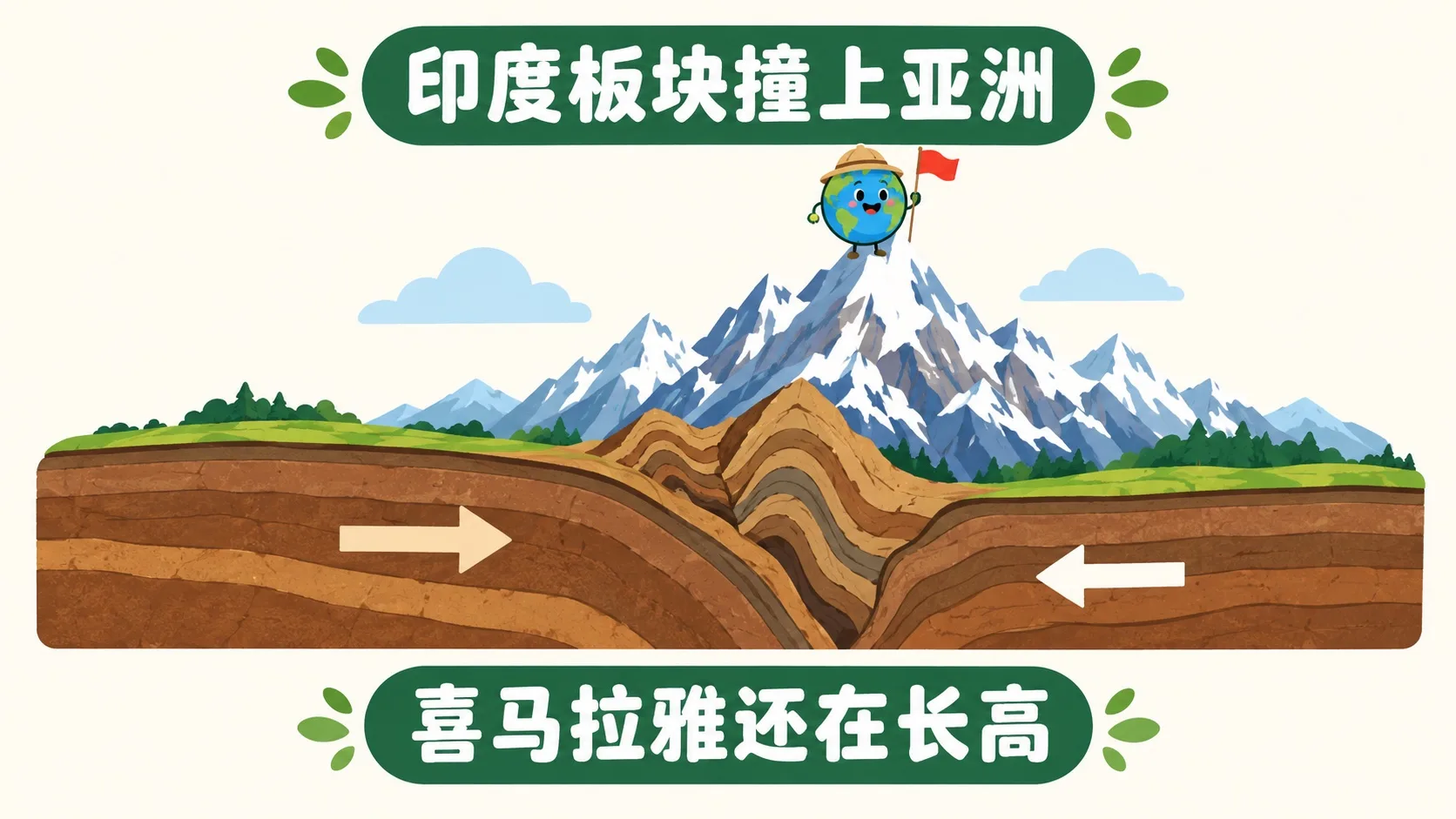 印度板块碰撞造就喜马拉雅