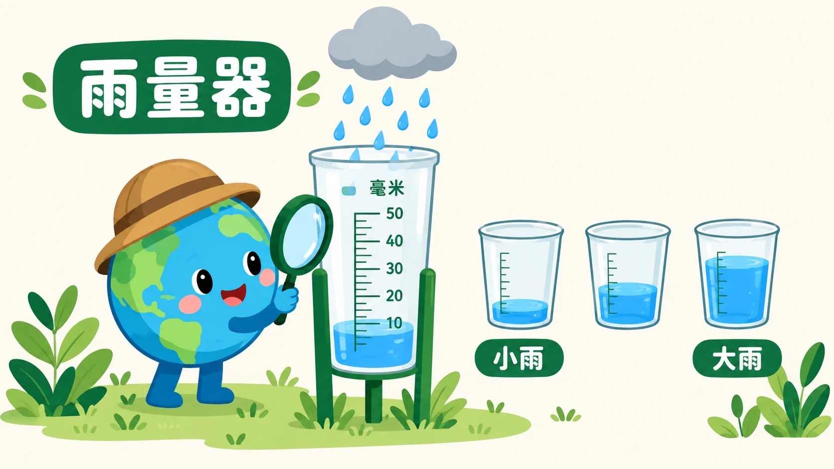 雨量器测量毫米