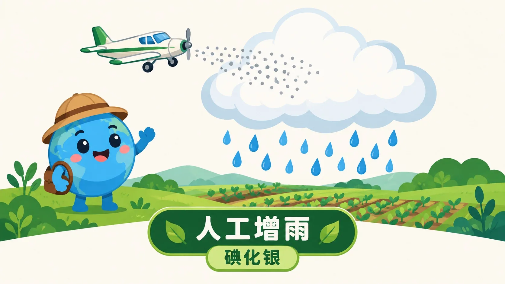 人工增雨飞机播撒碘化银