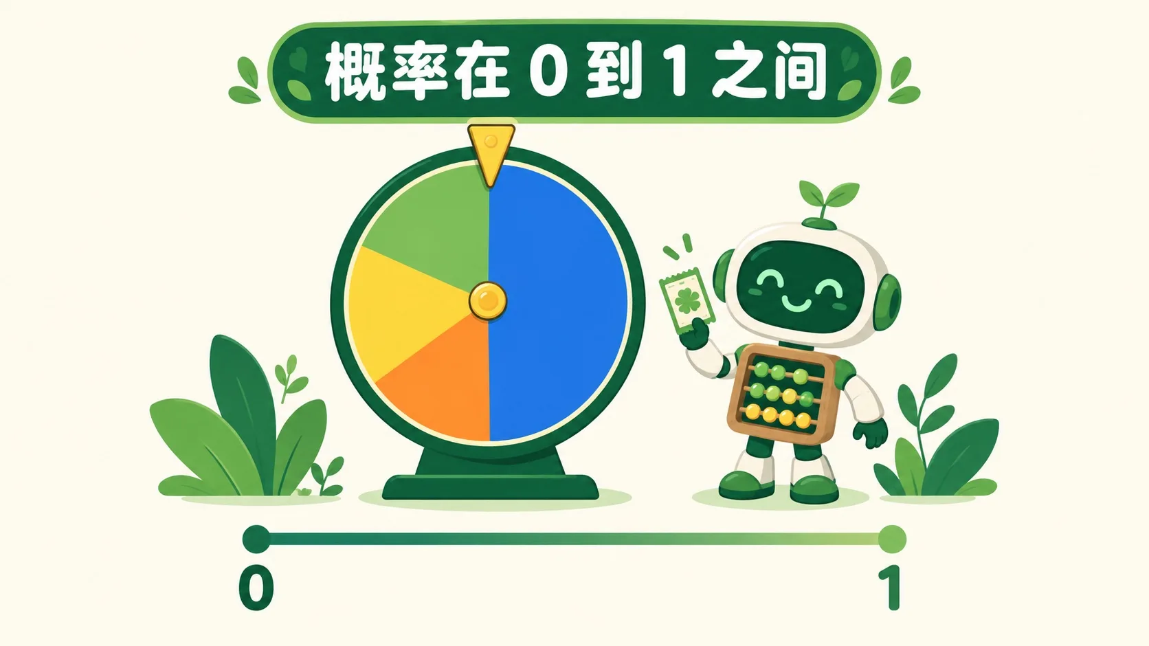 抽奖转盘：概率在 0 到 1 之间