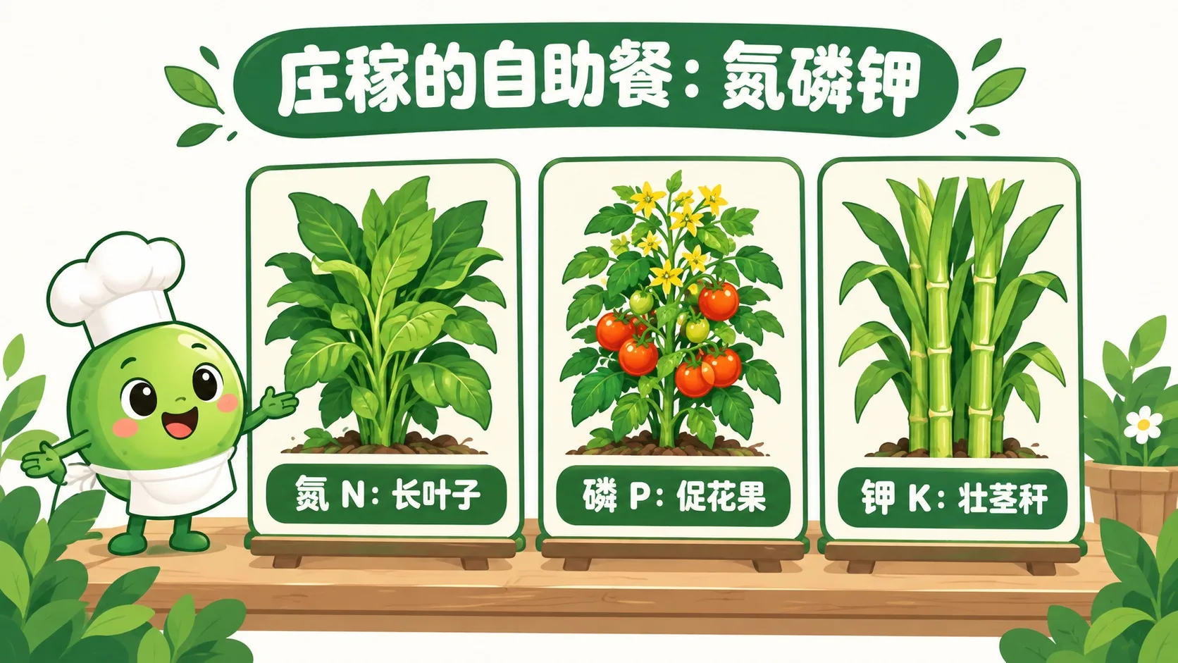 氮磷钾三要素卡片