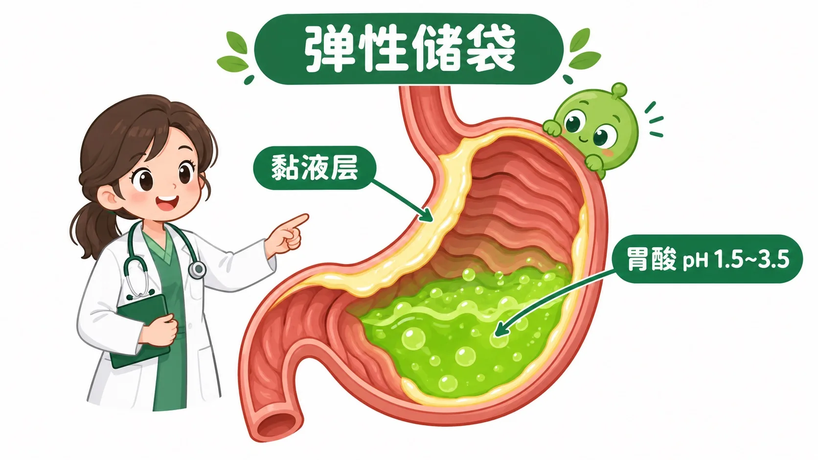 胃剖面：胃酸与黏液层