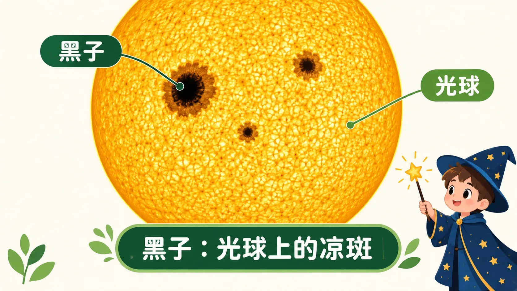 太阳黑子特写：光球上的凉斑