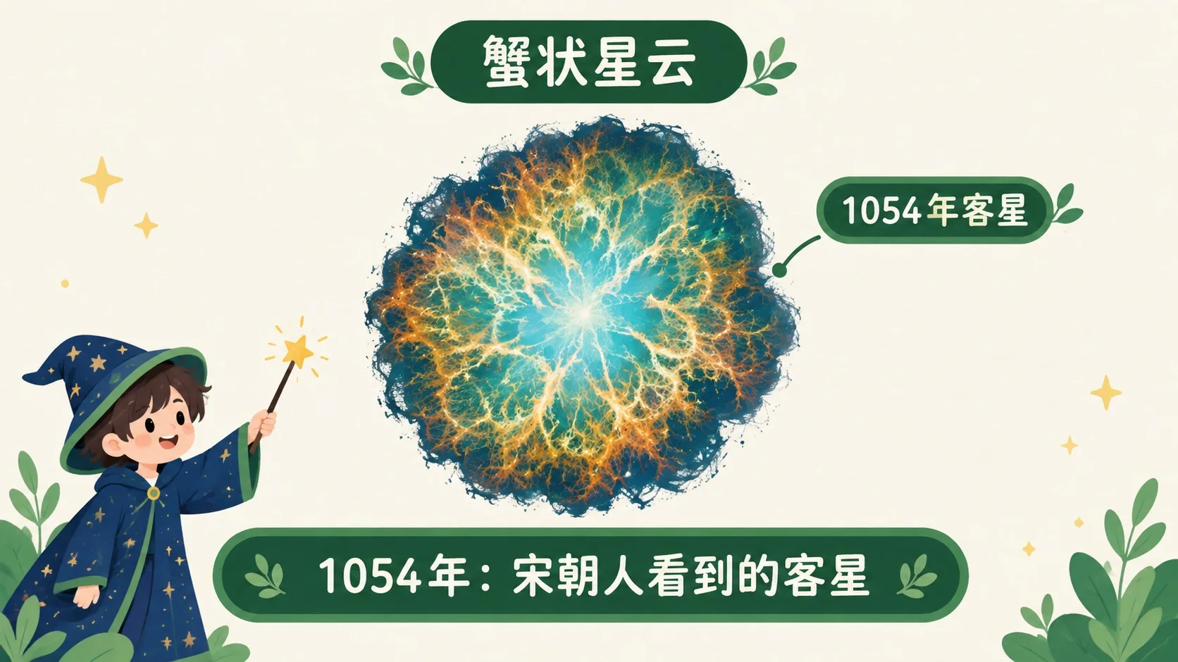 蟹状星云：1054 年客星的遗迹