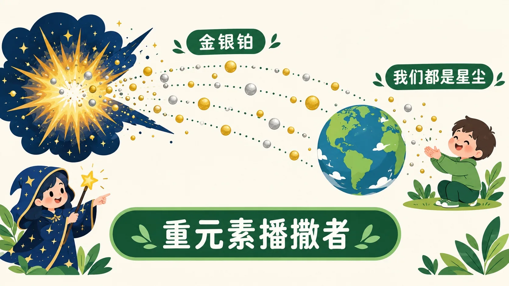 重元素播撒：金银铂来自超新星