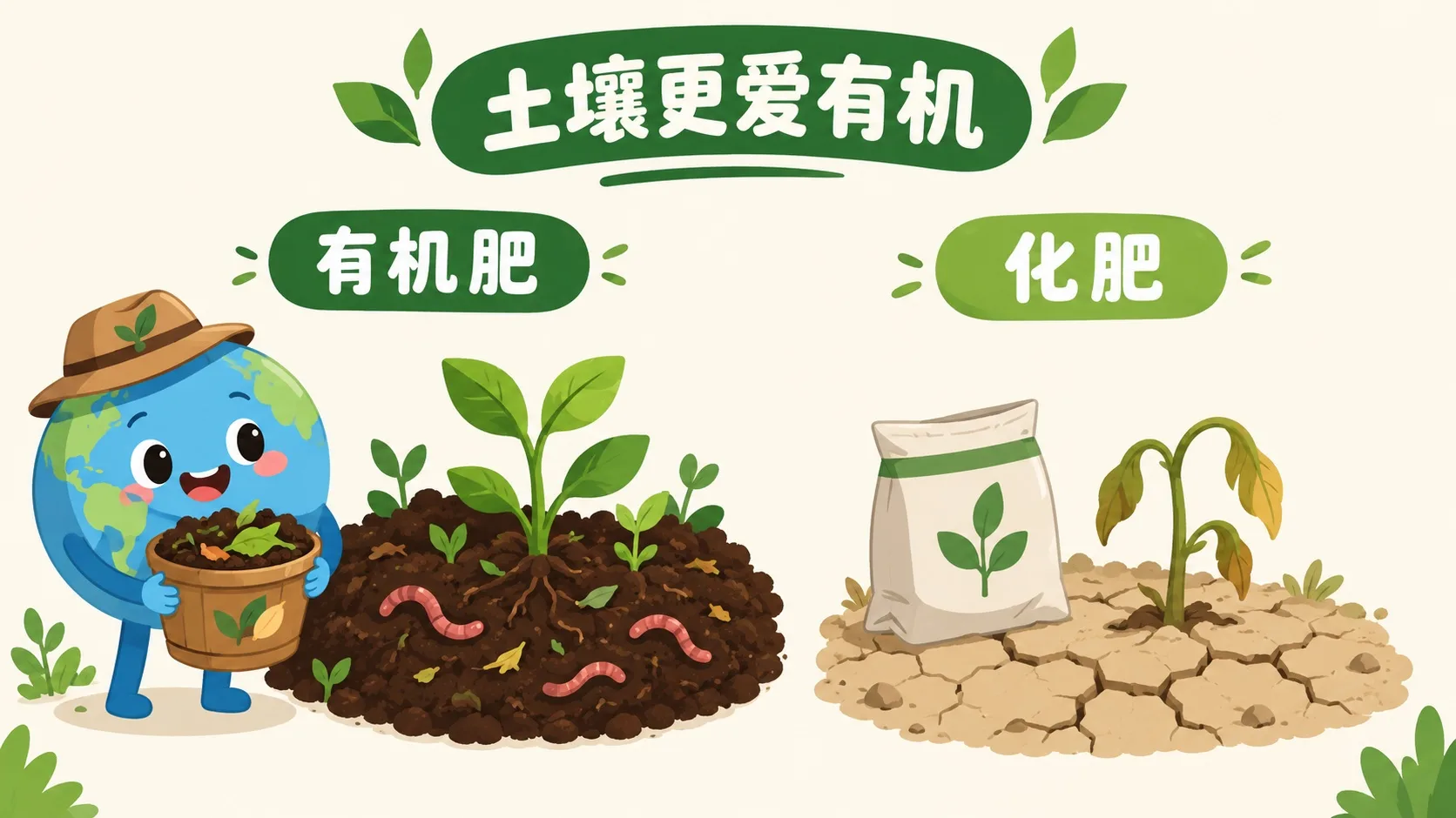 有机肥与化肥对比