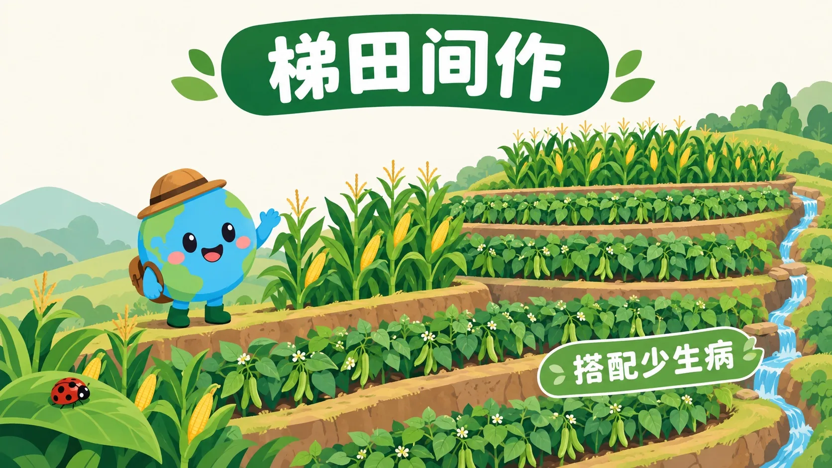 梯田间作：搭配少生病