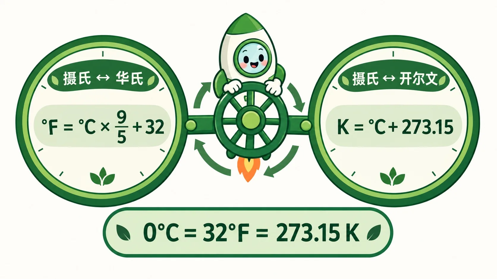 温度换算公式：华氏与开尔文