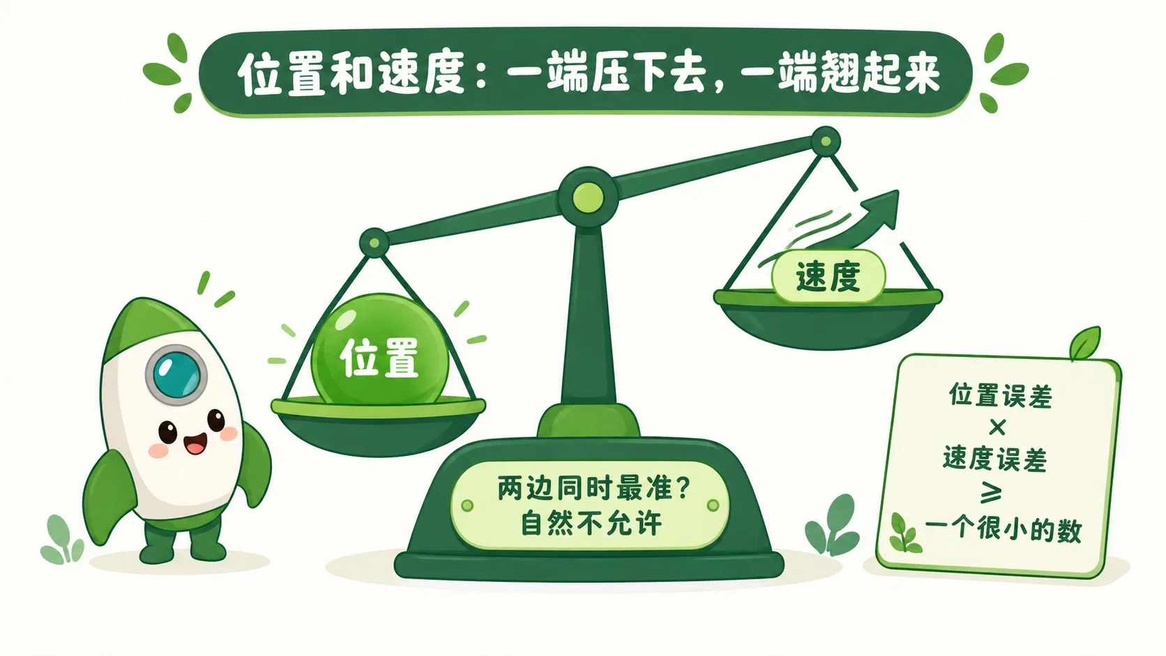 天平：位置与速度此起彼伏，乘积有下限