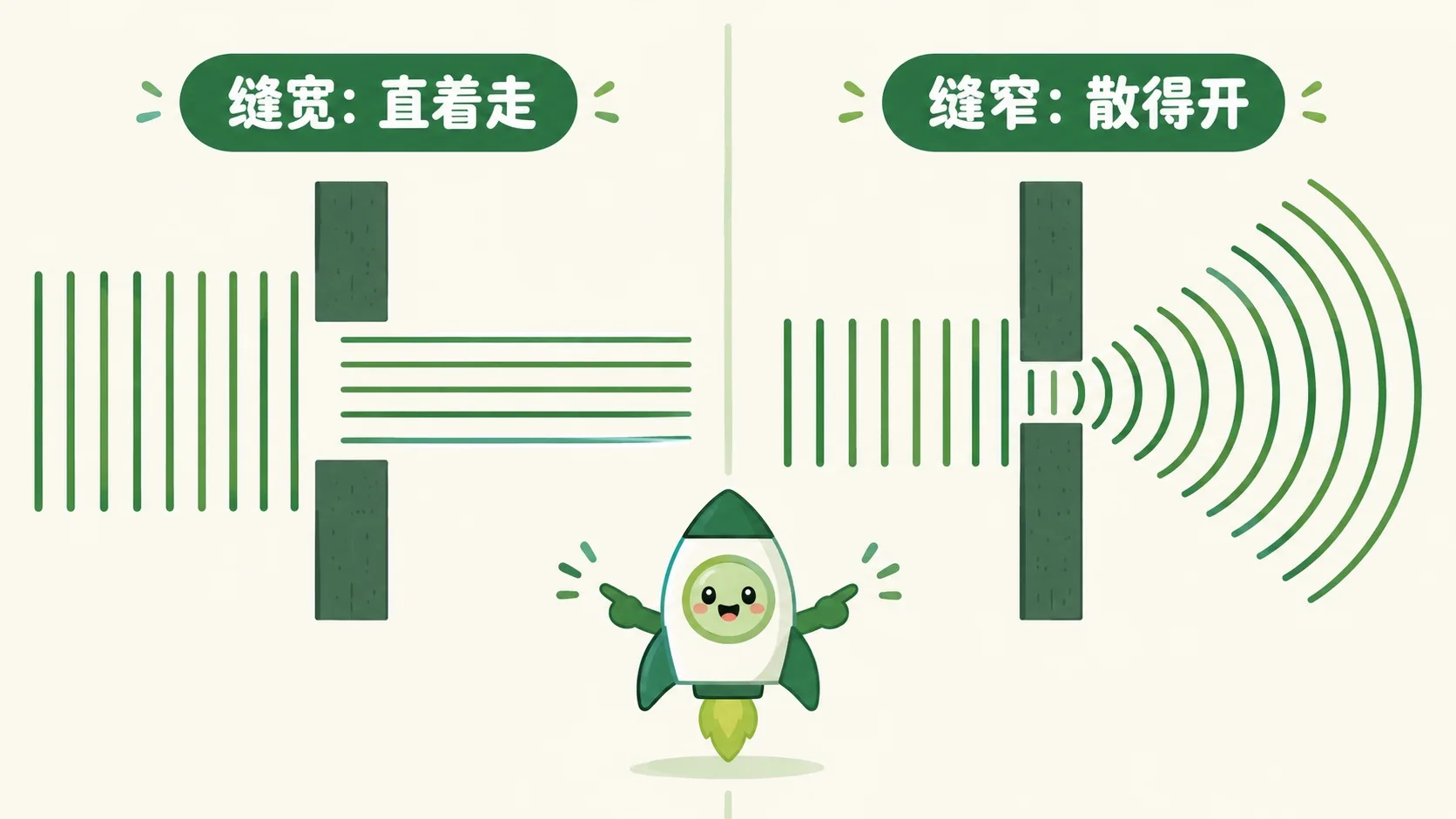 宽缝直着走 vs 窄缝散得开